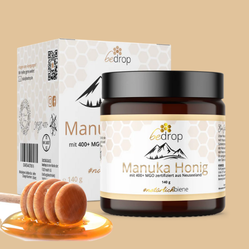 Manuka Honig MGO 400+ von bedrop, hochwertiger Honig für Rezepte und Wohlbefinden