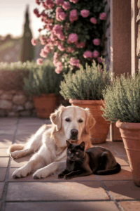 Hund, Katze, Tierpflege, Hunde und Katze leben zusammen